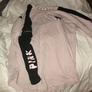 Long sleeve PINK crew neck